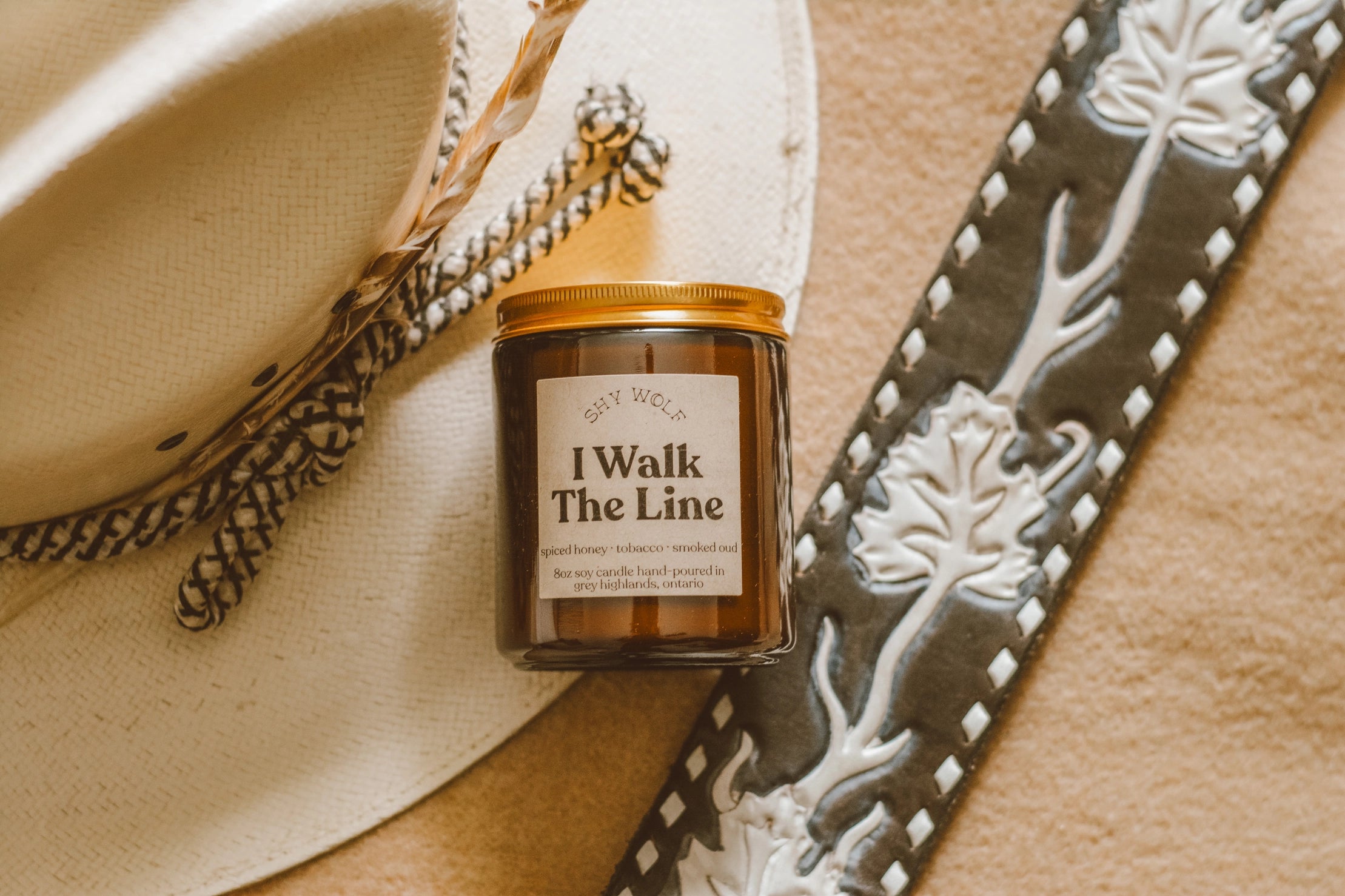 I Walk the Line - scented soy candle