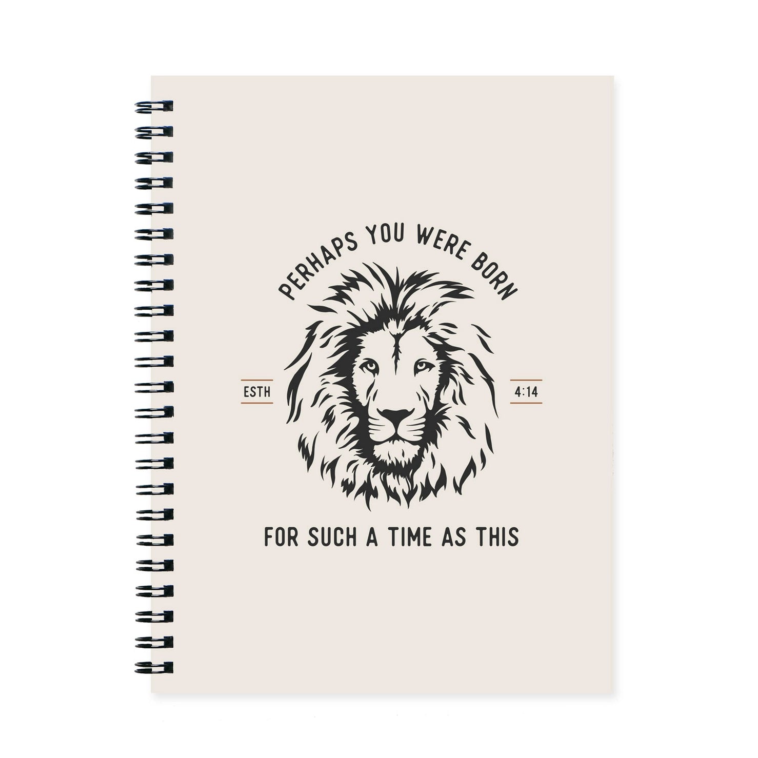 For Such A Time As This Esther Lion Spiral Journal Notebook