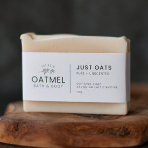 Just Oats Unscented Oat Milk Bar Soap