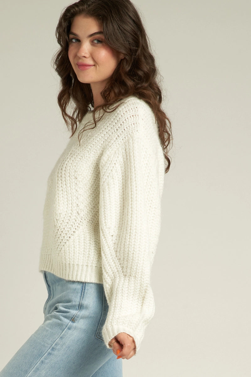 the April Round Neck Knit Sweater