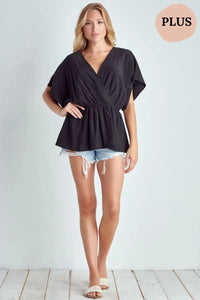 Babydoll Top Featured In Kimono Sleeves