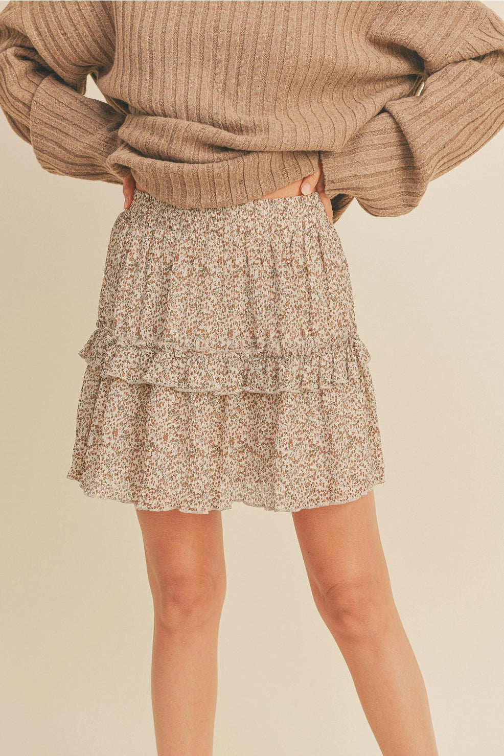 the Piper ditsy floral skirt
