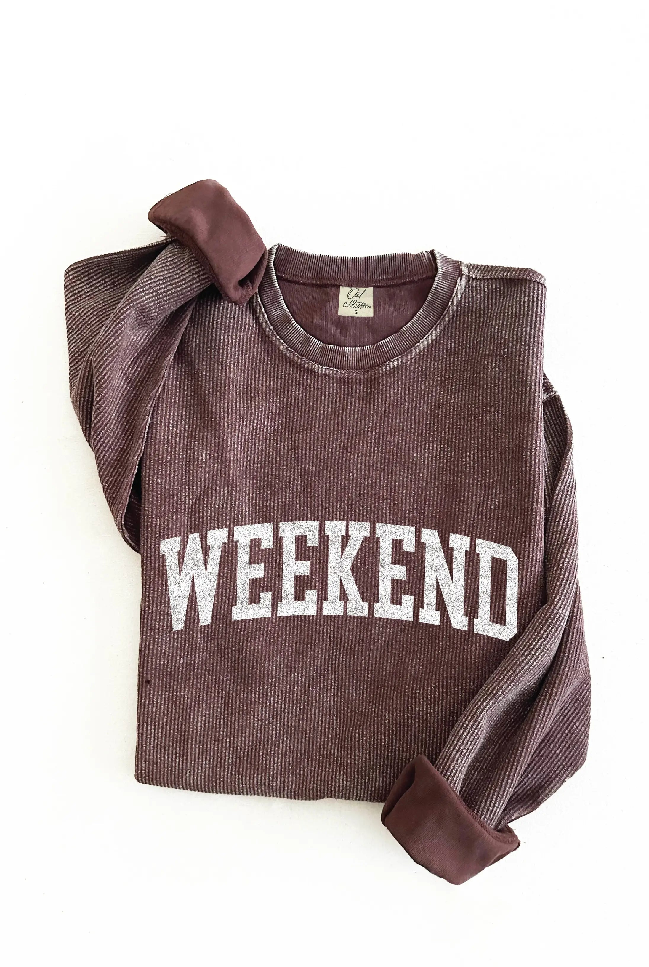 weekend corded sweatshirt