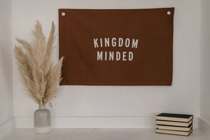 Kingdom Minded Banner- L | Christian Wall Decor | Banner