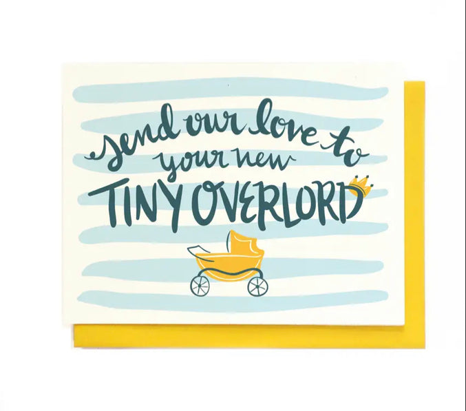 Tiny Overlord Baby Boy Card