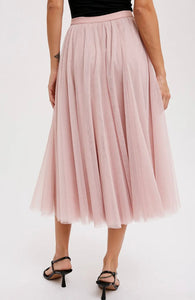 the Clara tulle skirt - blush
