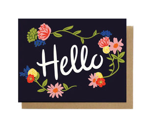 Hello Floral Card