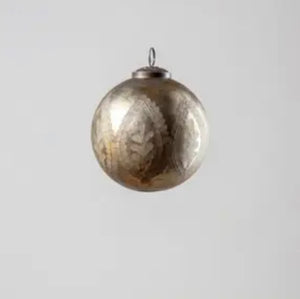 Pewter baroque bauble