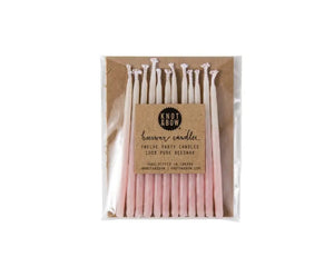 Beeswax Birthday Candles - Pink Ombre