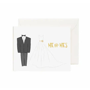 Mr and Mrs - Greeting Card