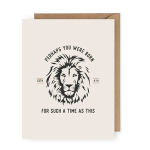 For Such a Time As This Esther Lion Greeting Card
