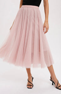 the Clara tulle skirt - blush