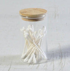 Finn Canister - Glass with Wood Lid - Small