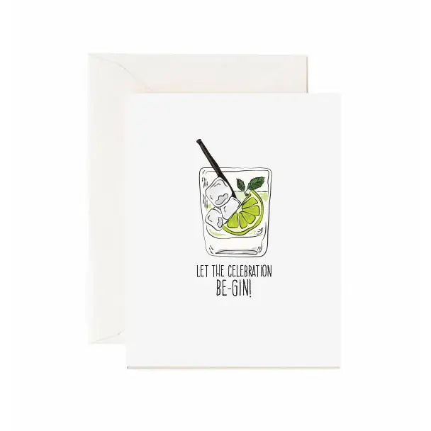 Let The Celebration Be-gin - Greeting Card