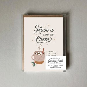 Cup of Cheer Card - BOX SET of 5